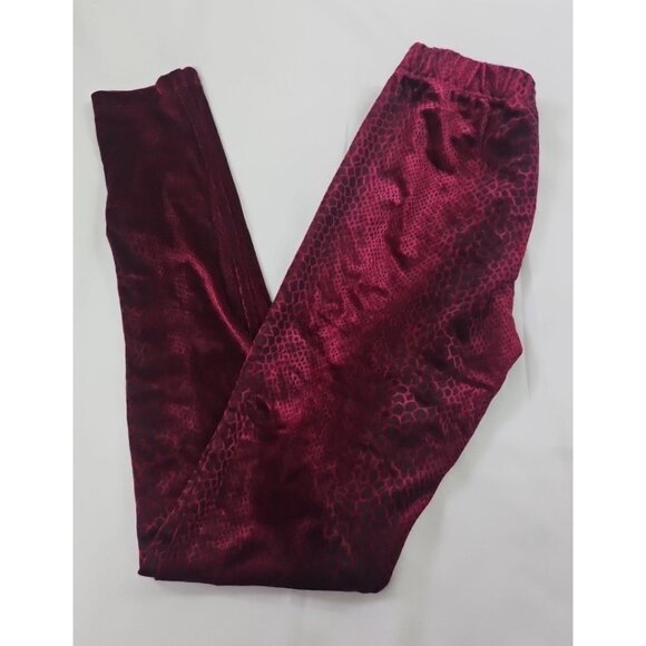 Velvet Dark Animal Snake Print Leggings Y2K Mobwife Valentine Womens SIze Small - Picture 1 of 9